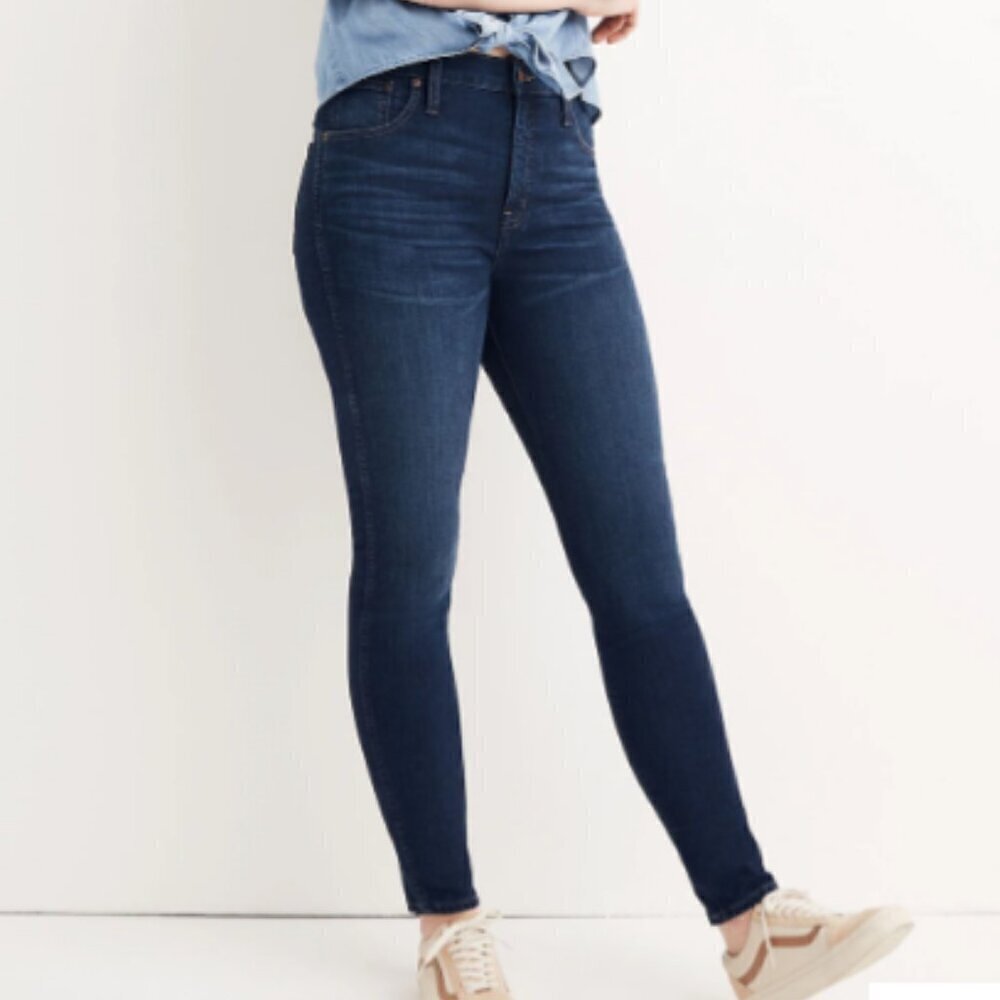Madewell 10" High-Rise Skinny Jeans in Hayes Wash Size 28